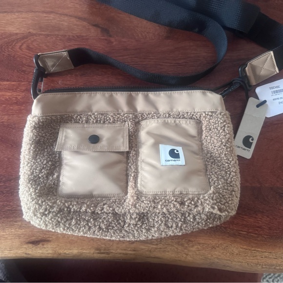 Carhartt Handbags - Carhartt WIP Beige and Fleece Bag